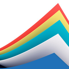 Abstract background of curve. 3D rendering.