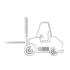 Forklift cargo vehicle icon vector illustration graphic design