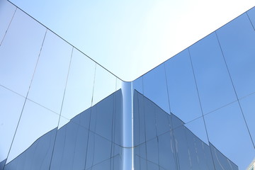 Fototapeta na wymiar Glass Reflection of Building