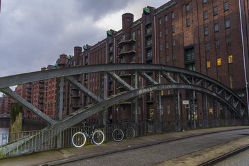 Naklejka premium Bridge in Hamburg Speicherstadt