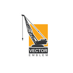 Vector boom crane logo.