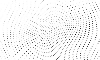 Abstract monochrome halftone pattern. Futuristic panel.