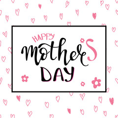 Happy mothers day lettering
