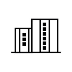 Apartment vector icon, house symbol. Modern, simple flat isolated illustration for web site or mobile app