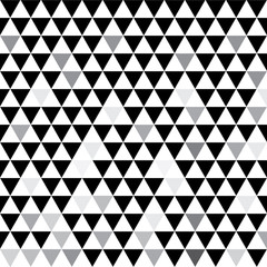 Gray triangles. Creative illustration in halftone style with gradient. A completely new style for your business design. Vector.
