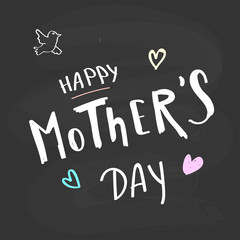 Fototapeta na wymiar happy mother s day lettering