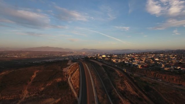 Tijuana Mexico and And United States of America Border.