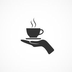 Vector image of icon sign cafe.