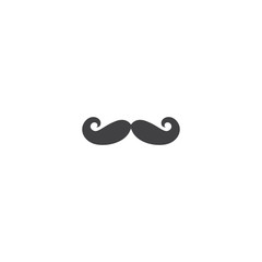 mustache icon. sign design