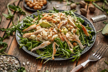 Mashed cauliflower with chickpeas