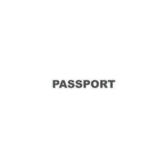 Naklejka na ściany i meble passport icon. sign design