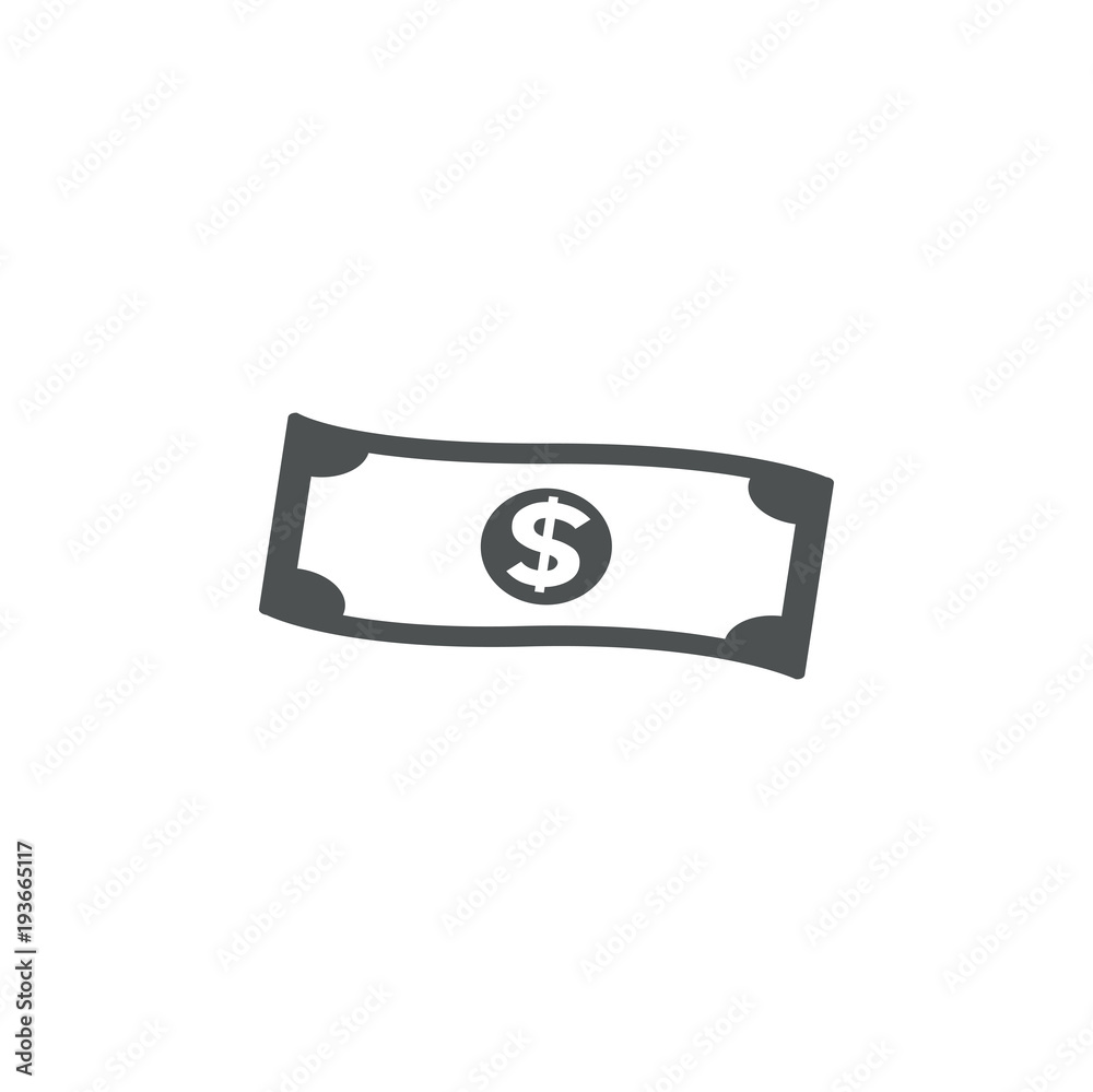 Poster money icon. sign design