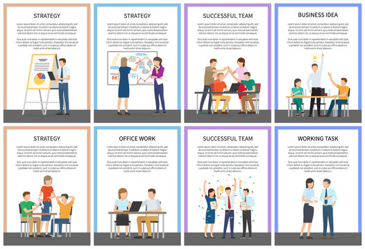 Strategy and Successful Team Vector Illustration