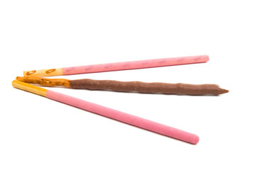 chocolate dipped cookie sticks