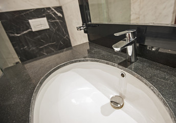 Interior of a luxury show home bathroom