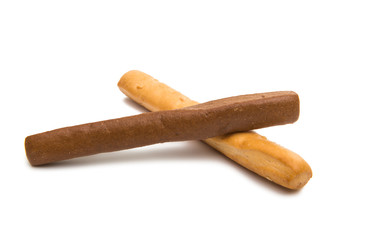 bread sticks isolated