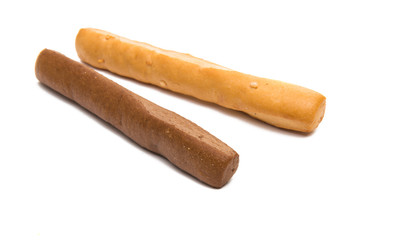 bread sticks isolated