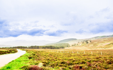 Fototapeta na wymiar View on Landscape in the Highlands of Scotland