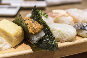 Close Up of Sushi