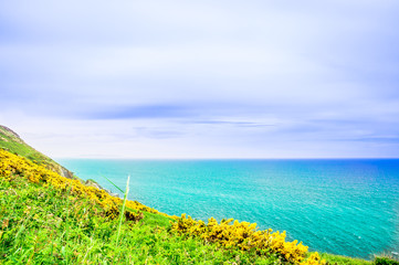 View on scotish sea and coast of Scotland