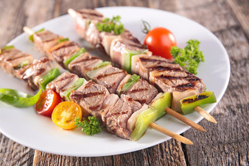 barbecue beef skewer