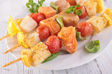 fish barbecue skewer