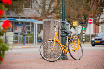 Bike on Amsterdam streets, Netherlands