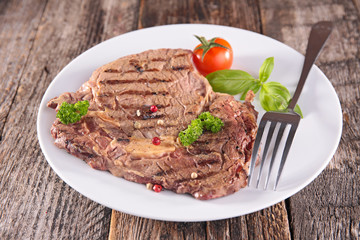 grilled beef steak