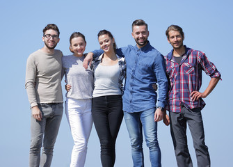 Fototapeta premium group portrait of confident young people