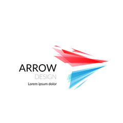 Modern colorful isolated arrow conceptual design template