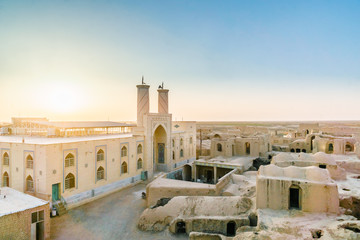 Fototapeta premium View on Ghoortan Citadel by Varzaneh in Iran