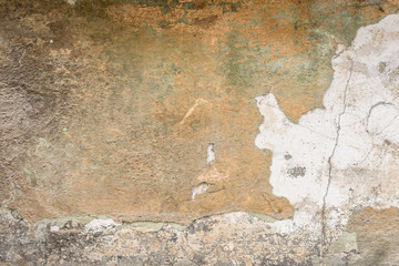 Obraz premium Wall fragment with scratches and cracks
