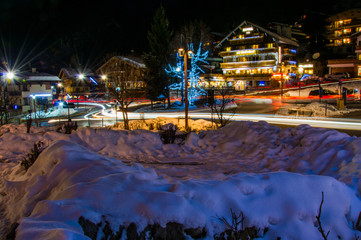 Light trail winter