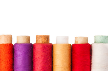 spool of thread on white background