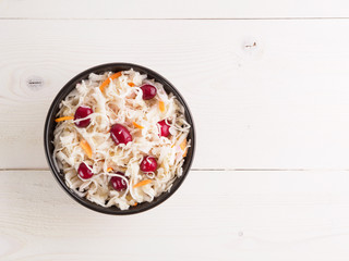 Sauerkraut with cranberry and carrot