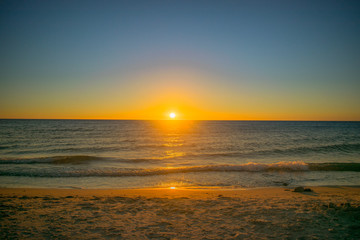 Fototapeta na wymiar Sunset Adeliade Beach