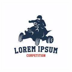 ATV Competition Logo Vector Template Design