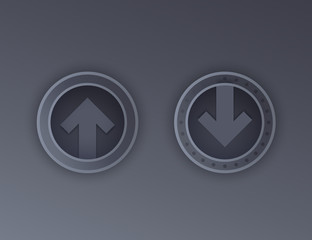 download, upload vector icons