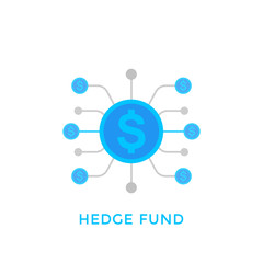 hedge fund icon isolated on white