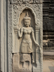 Details of decoration in Angkor Wat, Cambodia