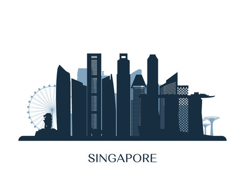 Singapore Skyline Outline Stock Photos And Royalty Free Images Vectors And Illustrations Adobe Stock