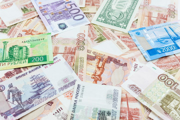 texture of the banknotes