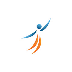 People logo design template vector