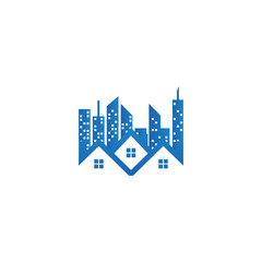 Real estate house logo template