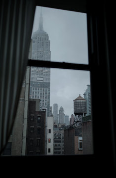 View of New York from a window