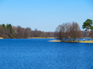 View to the river Lielupe in Latvia.