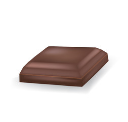 Chocolate cube. vector illustration