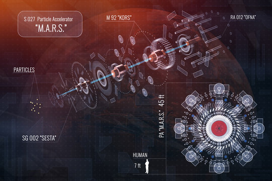 Futuristic Mars backdrop - Powered by Adobe