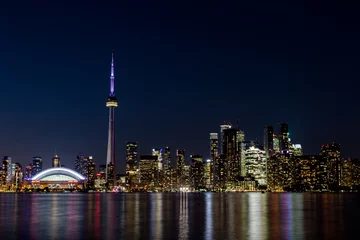 Foto op Plexiglas Nachtzicht van het centrum van Toronto, Ontario, Canada © David Acosta Allely