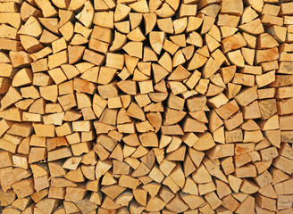 wood stacked neatly